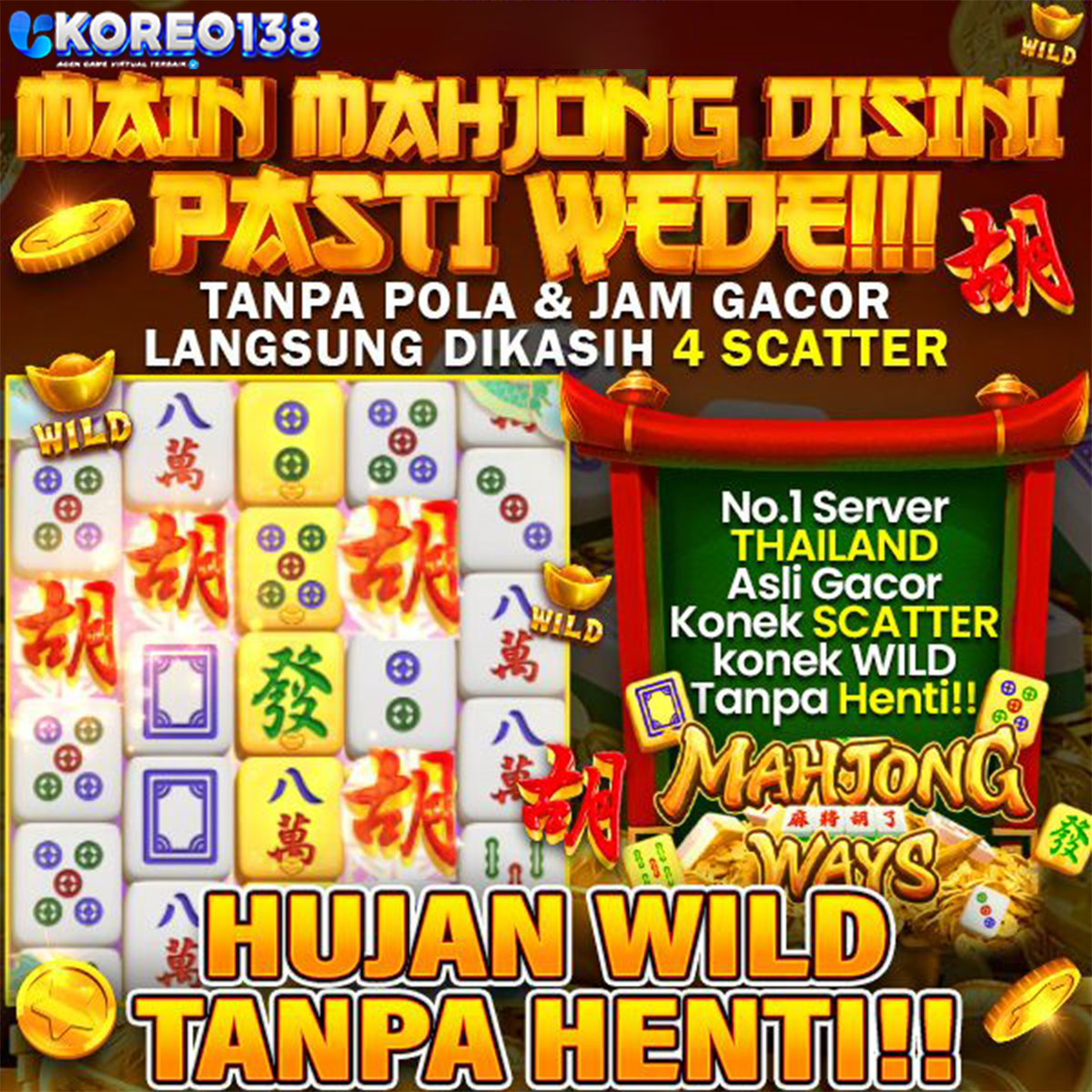 KOREO138: Situs Slot Gacor Hari ini & Agen Slot Online Deposit Tanpa Potongan Via QRIS